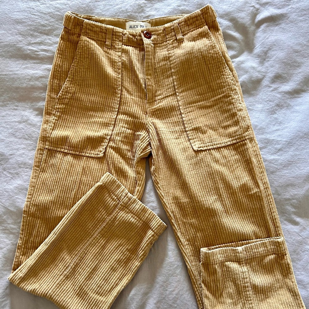 Alex Mill Tan Corduroy Straight Leg Pants